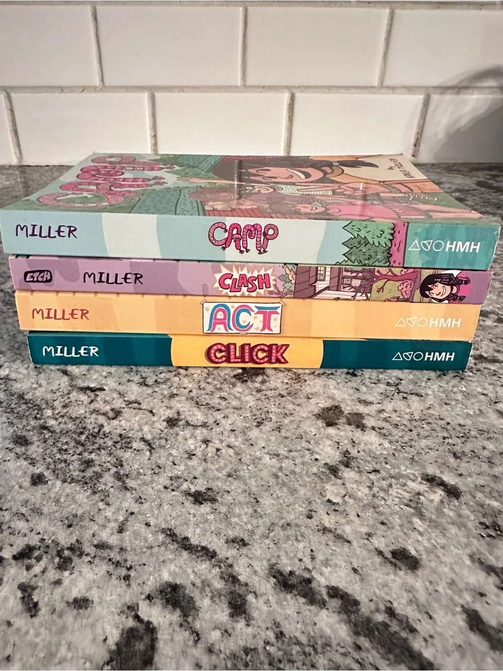 Kayla Miller Middle School Graphic Novel Non Fiction Act, click, Clash, Camp